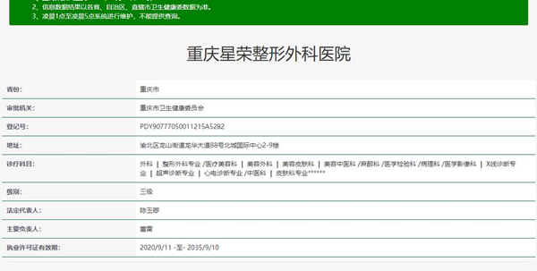 重庆星荣整形外科医院