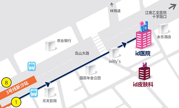 韩国id整形医院到院路线