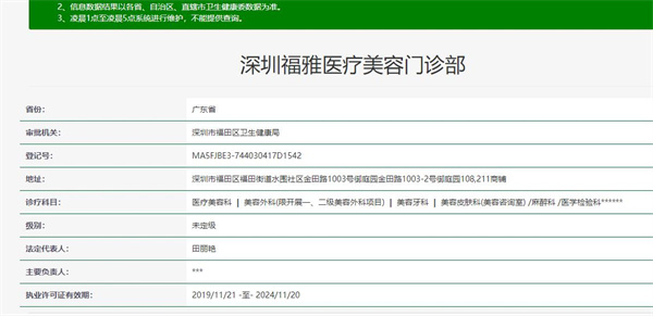 深圳福雅医疗美容门诊部（福田店）