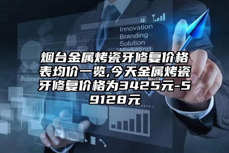 烟台金属烤瓷牙修复价格表均价一览,今天金属烤瓷牙修复价格为3425元-59128元