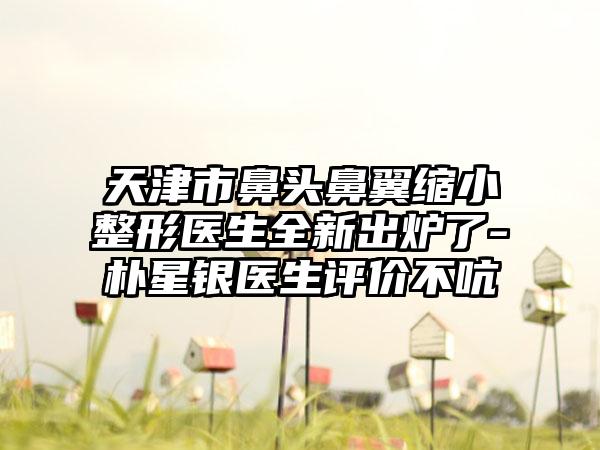 天津市鼻头鼻翼缩小整形医生全新出炉了-朴星银医生评价不吭