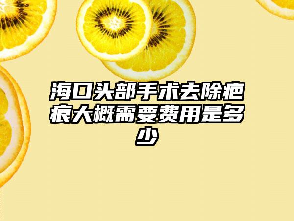 海口头部手术去除疤痕大概需要费用是多少