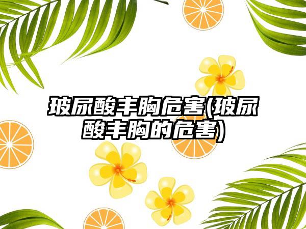 玻尿酸丰胸危害(玻尿酸丰胸的危害)