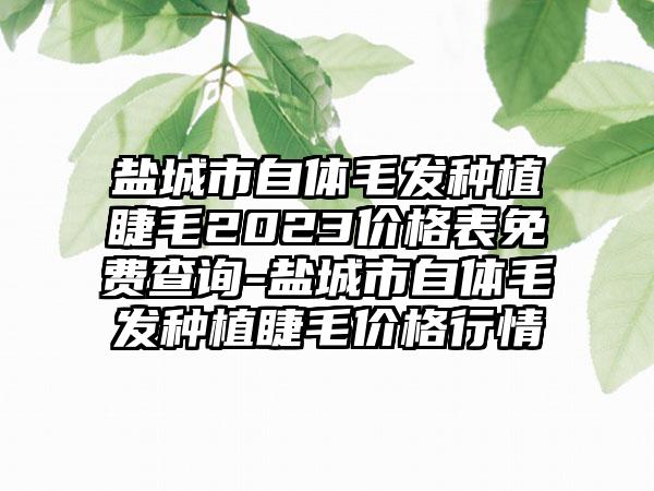 盐城市自体毛发种植睫毛2023价格表免费查询-盐城市自体毛发种植睫毛价格行情