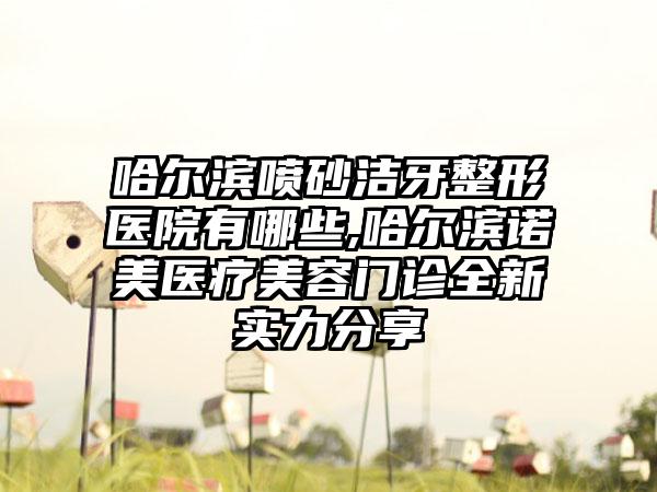 哈尔滨喷砂洁牙整形医院有哪些,哈尔滨诺嬄美医疗美容门诊全新实力分享