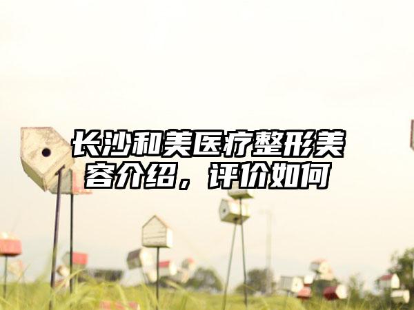 长沙和美医疗整形美容介绍，评价如何