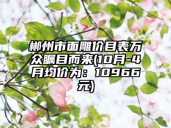 郴州市面雕价目表万众瞩目而来(10月-4月均价为：10966元)