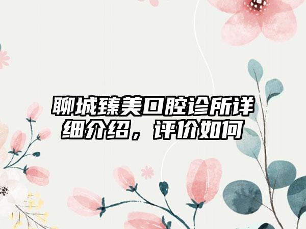 聊城臻美口腔诊所详细介绍，评价如何