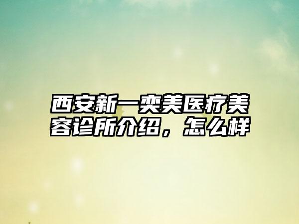 西安新一奕美医疗美容诊所介绍，怎么样