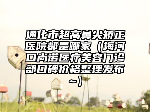 通化市超高鼻尖矫正医院都是哪家（梅河口尚诺医疗美容门诊部口碑价格整理发布~）