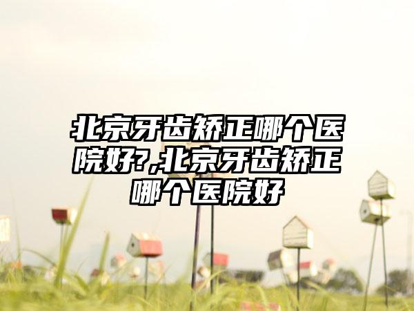 北京牙齿矫正哪个医院好?,北京牙齿矫正哪个医院好