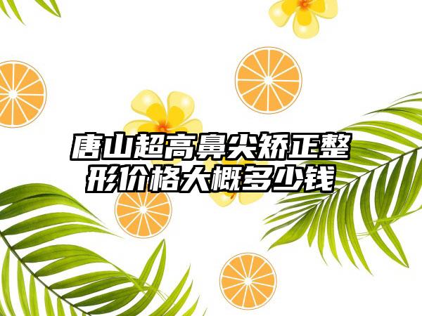 唐山超高鼻尖矫正整形价格大概多少钱