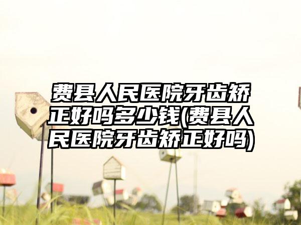 费县人民医院牙齿矫正好吗多少钱(费县人民医院牙齿矫正好吗)