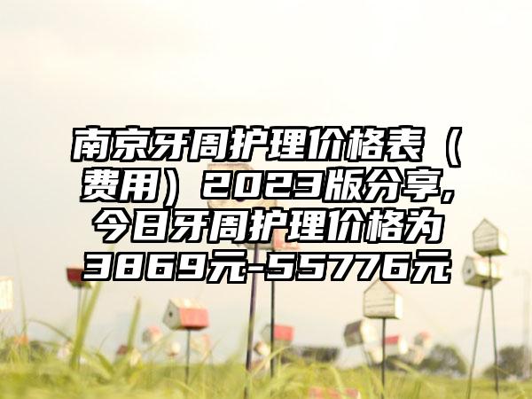 南京牙周护理价格表（费用）2023版分享,今日牙周护理价格为3869元-55776元