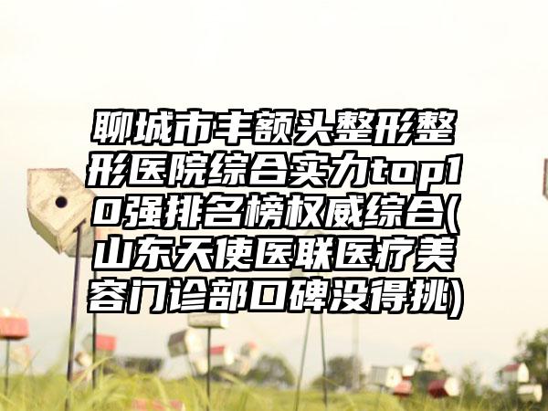 聊城市丰额头整形整形医院综合实力top10强排名榜权威综合(山东天使医联医疗美容门诊部口碑没得挑)