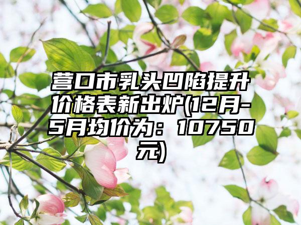 营口市乳头凹陷提升价格表新出炉(12月-5月均价为：10750元)