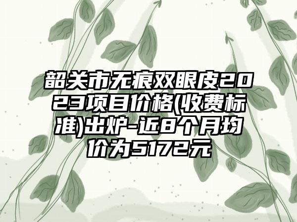 韶关市无痕双眼皮2023项目价格(收费标准)出炉-近8个月均价为5172元